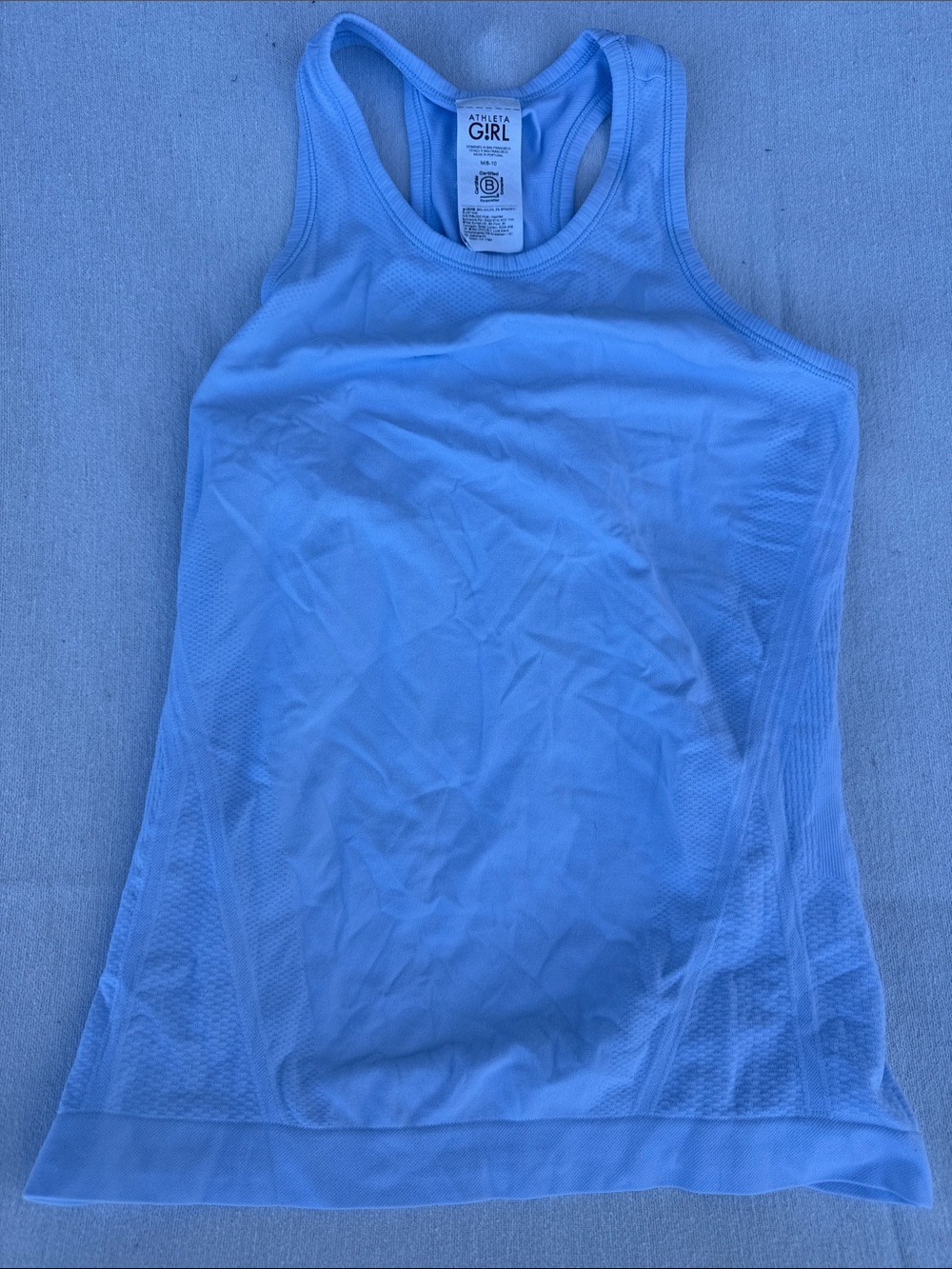 Athleta Girl Light Blue Scoop Neck Racerback Tank